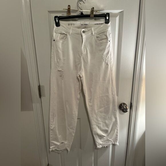 DL1961 Women's Crisp White Flare Jeans - Picture 7 of 7